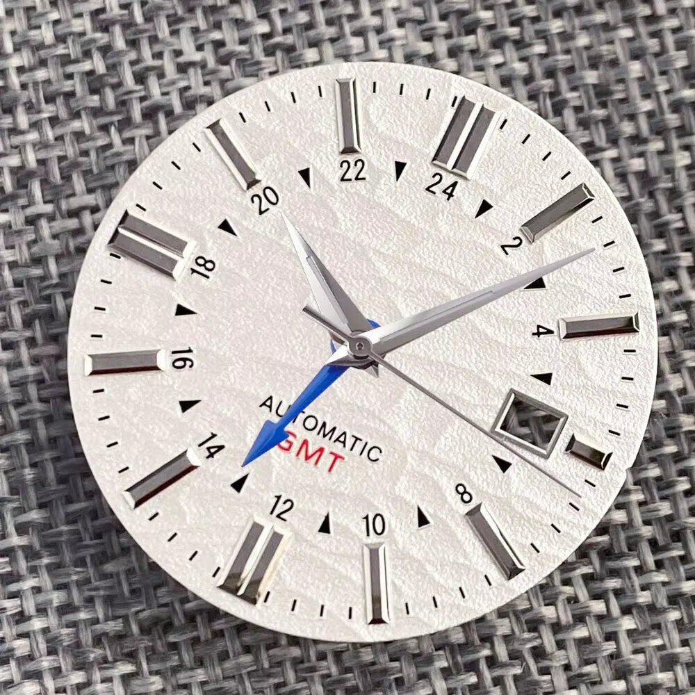 33.5mm Dial Luminous Mark fit GS Model Vintage Style NH34A Movement Watch