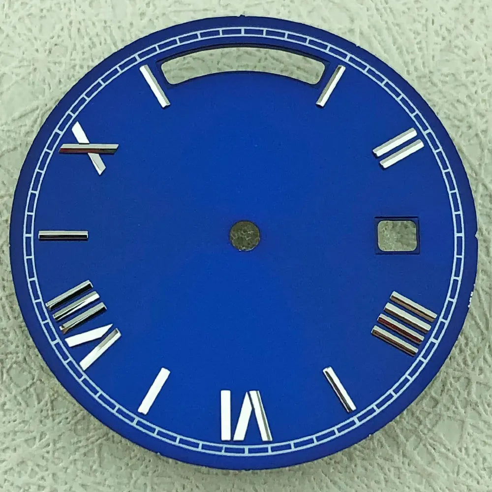 Modified 31mm Calendar Roman Numeral Multicolor Watch Dial For 8285 Movement