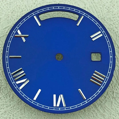 Modified 31mm Calendar Roman Numeral Multicolor Watch Dial For 8285 Movement