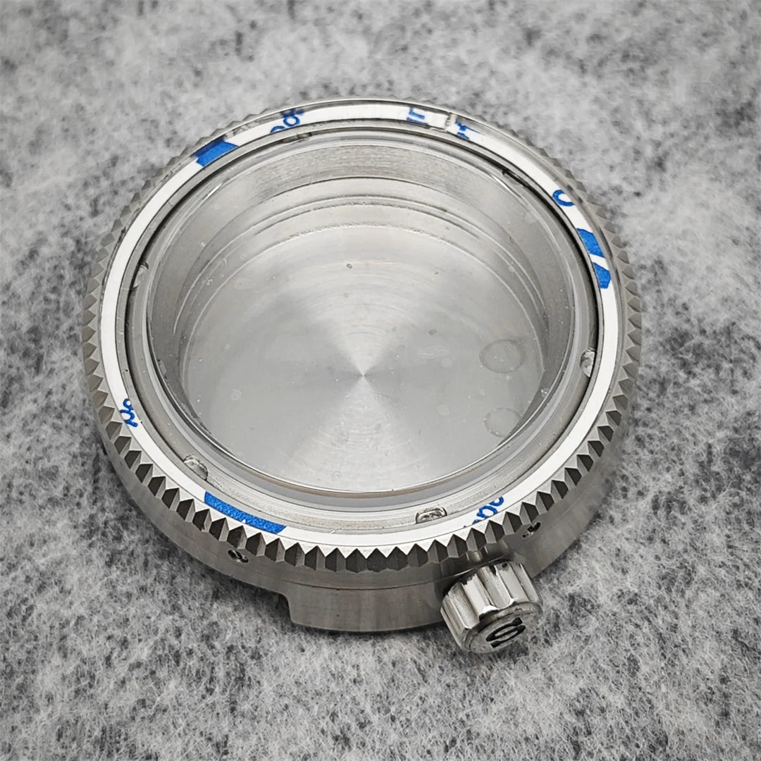 42MM Watch Case Steel Cylinder Case with Sapphire Crystal for NH35/NH36/4R/7S