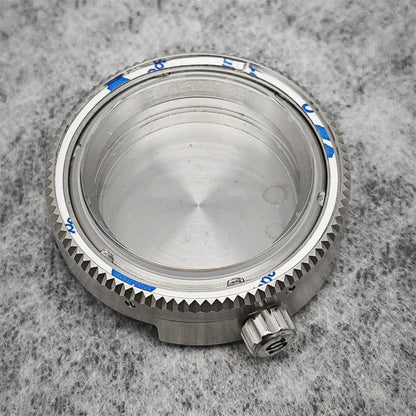42MM Watch Case Steel Cylinder Case with Sapphire Crystal for NH35/NH36/4R/7S