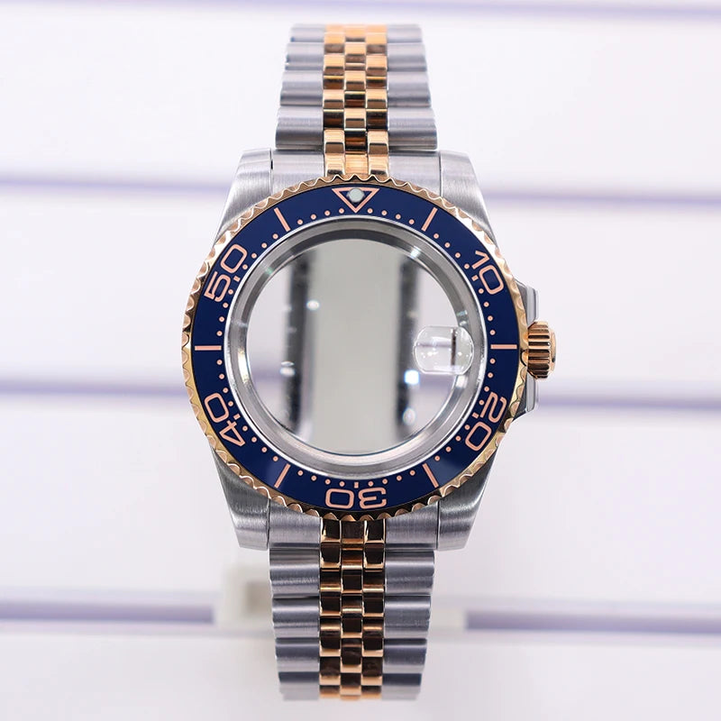 40mm Diver Watch Case For 4R NH35/36 NH38 NH70 Miyota8215 Eta2824 Sapphire Glass