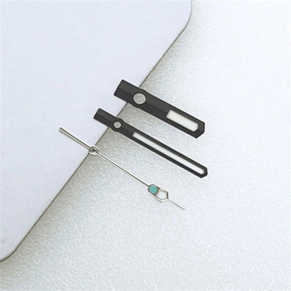 Green Luminous Watch Hands Set for NH34 NH35 NH36 Modified 3Pins Pointers