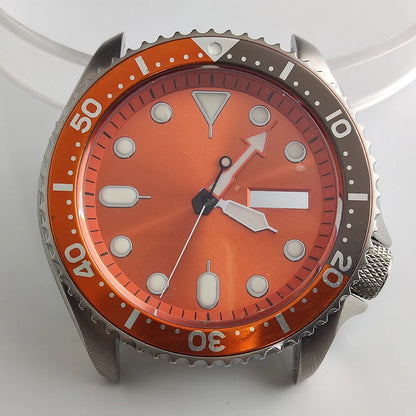 Plane Sapphire Glass Ceramic Bezel Stainless Steel Watch Case Fit NH 35 NH36 Movement High End Waterproof Watch Case