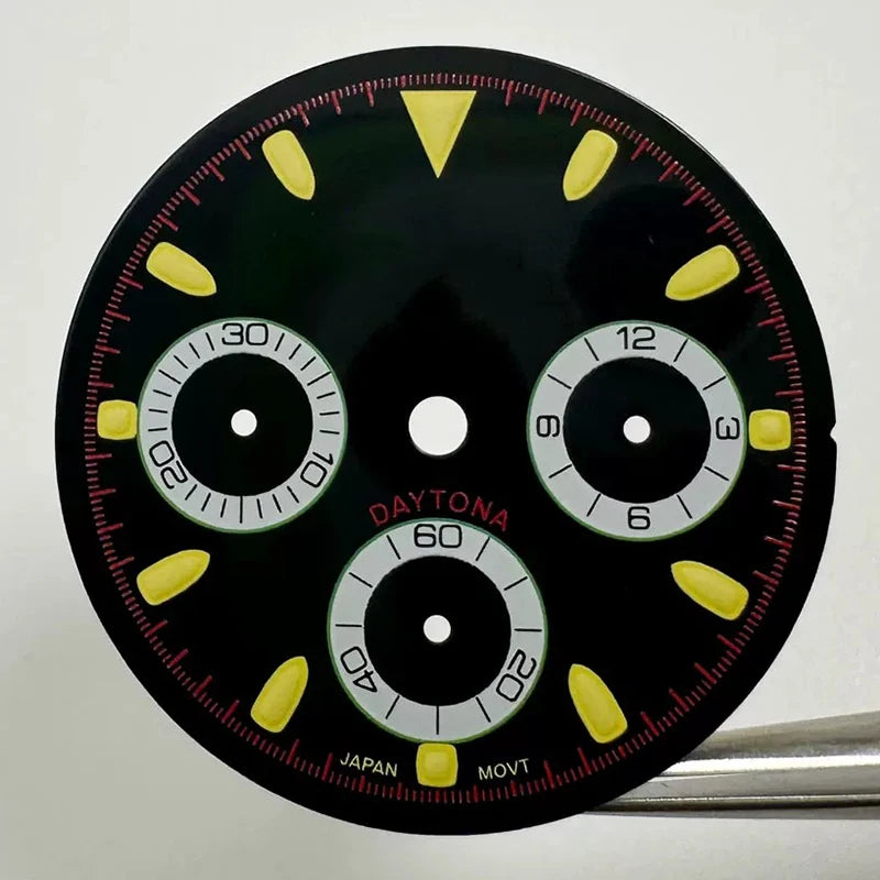 29.5mm VK63 Dial S Logo Dial Suitable For NH35/NH36 Movement Vertical Lines
