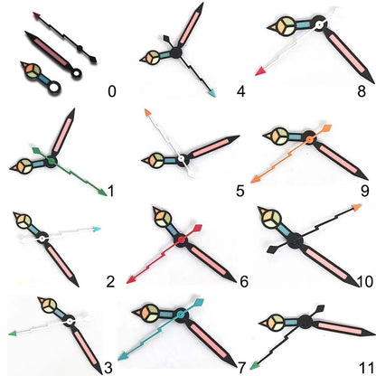 3Pins Green Luminous Watch Hands for NH35/NH36/4R/7S Modified Lightning Pointers