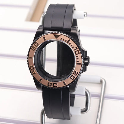 40mm Watch Case Sapphire For SUB NH35 NH36 NH34 GMT NH38 GMT Miyota 8215 Eta2824