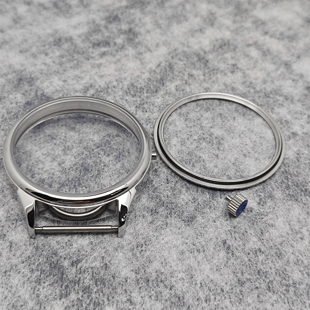 42MM Waterproof Stainless Polished Watch Case for ETA6497 Seagull ST36 Movement