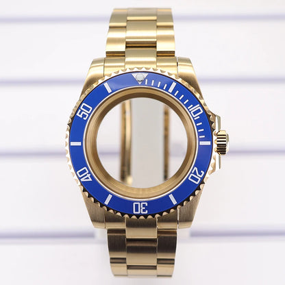 40mm Diving Watch Case Set Sapphire For NH35 NH36 NH34/38 SUB Miyota8215 Eta2824