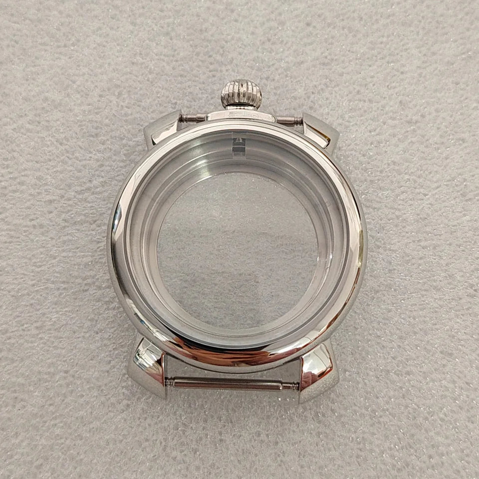 33.2mm Enamel Literal Dial 40mm Steel Watch Case and Strap Set for NH35 / NH36