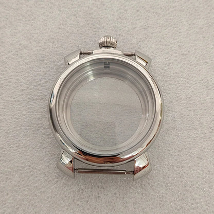 33.2mm Enamel Literal Dial 40mm Steel Watch Case and Strap Set for NH35 / NH36