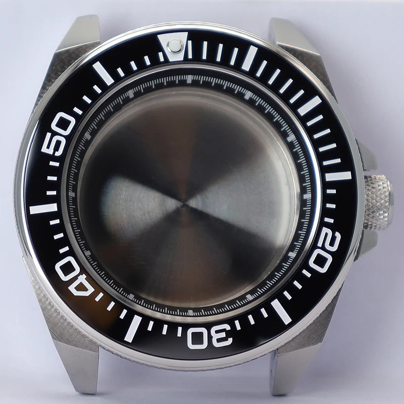 43mm Watch Case Sapphire Glass For Modified Samurai NH35 NH36 NH38 NH34 4R36