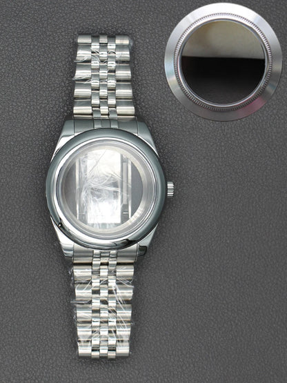 36/40mm Watch Case Sapphire Crystal For Nh35 NH36 Miyota 8215 28.5mm Dial Oyster