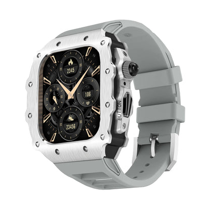 Luxury Kit for Apple Watch 10 46MM Stainless Steel Case IWatch Series 9 8 7 6 5