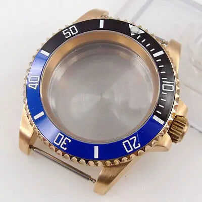 40mm CUSN8 solid Bronze sapphire glass Watch Case fit Japan NH35 NH36 ETA 2824