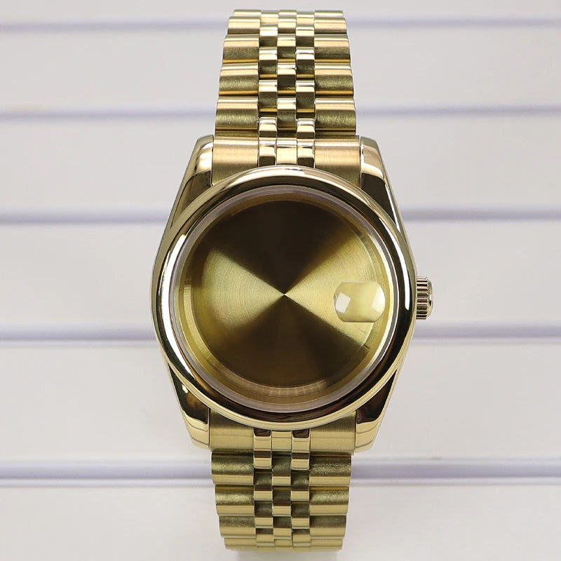 36/39mm Watch Case For NH35/36 NH38 NH70 Miyota 8215 Cases Sapphire Glass Oyster