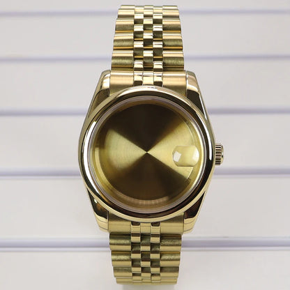 36/39mm Watch Case For NH35/36 NH38 NH70 Miyota 8215 Cases Sapphire Glass Oyster