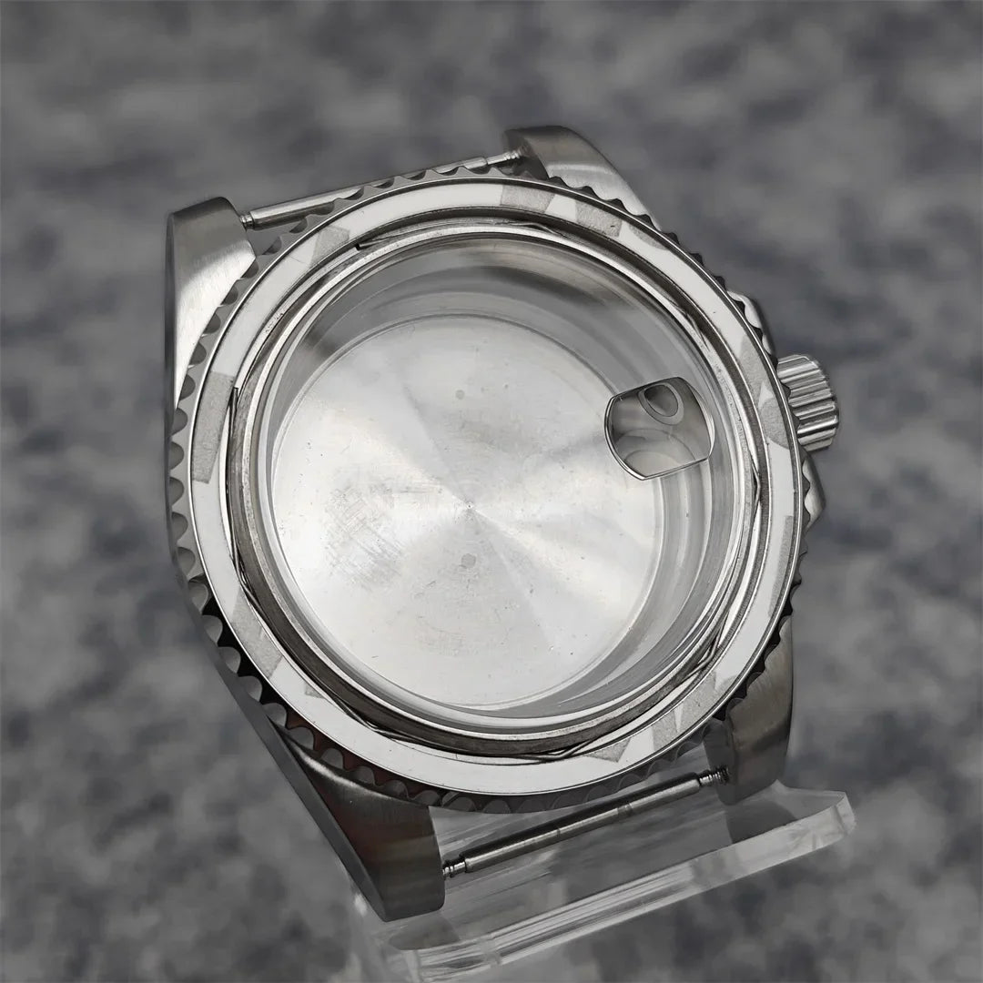 40mm Steel Watch Case for NH35/8215/GD2813/GD3804 with Movement Spacer Ring