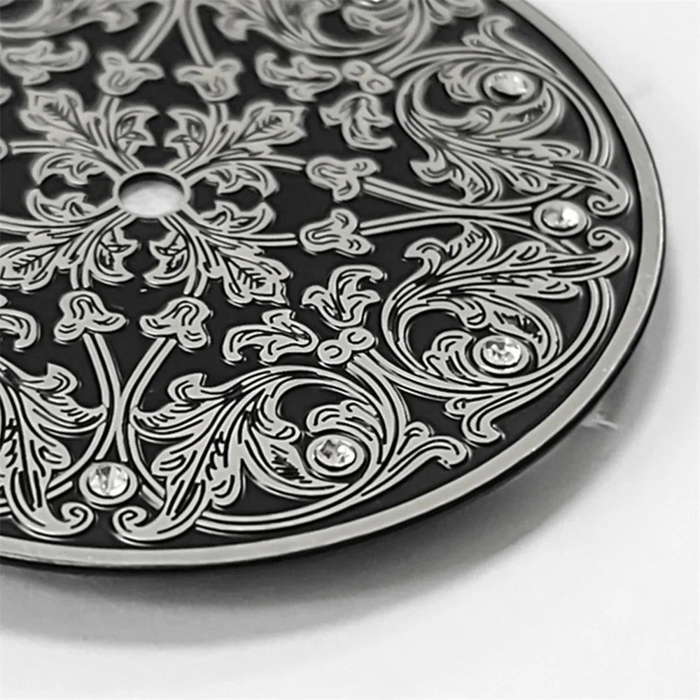 36mm Modified Retro Silver Floral Watch Dial for ETA 6497 ST3600 Movement
