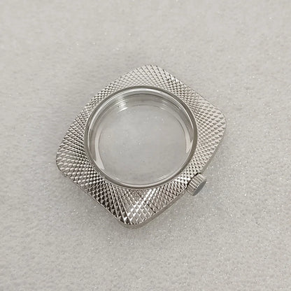 36.5mm Watch Case+Watch Strap Polished Bird's Nest Design for NH35/NH36/7S