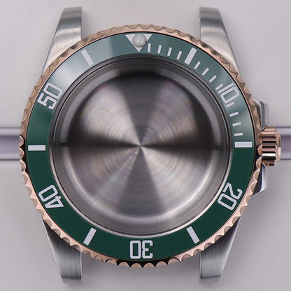 40mm Diver Watch Case For 4R NH35/36 NH38 NH70 Miyota8215 Eta2824 Sapphire Glass