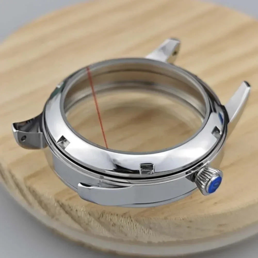 33mm 5ATM Modified Stainless Steel Case Arch Glass Watch Case for NH35 Movement