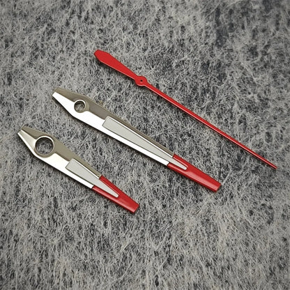 Silver Red Hands with Green Luminous Modified Watch Hands for NH35/36/4R/7S