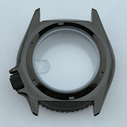 316L Stainless Steel Watch Case with Bezel for NH35 NH34 Movement Fit 28.5mm Dial