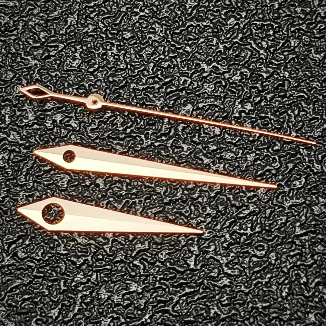 Gold/Rose/Silver/Blue Second Hands Silver Trim Watch Hands for NH35/NH36/NH34