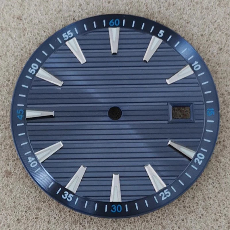33.5mm No Logo Watch Dial  Arabic Numerals Green Luminous for NH35/NH36/4R/7S