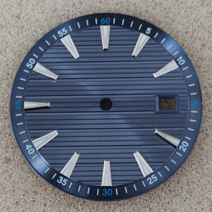 33.5mm No Logo Watch Dial  Arabic Numerals Green Luminous for NH35/NH36/4R/7S