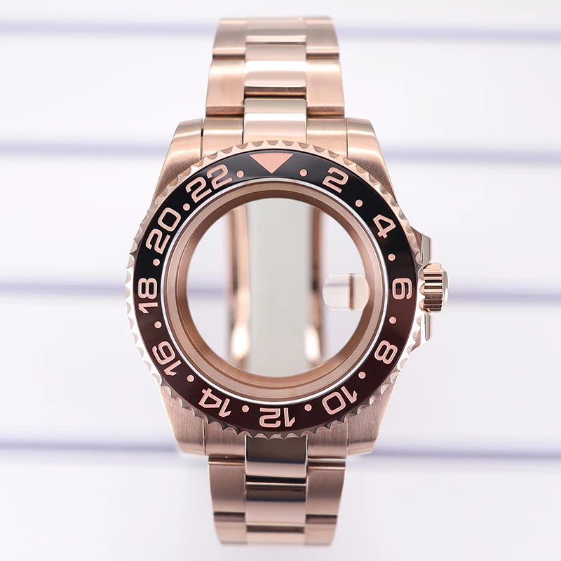 40mm Watch Case For NH35 NH36 NH70/8215/Eta2824 PT5000 NH34 Sapphire Glass