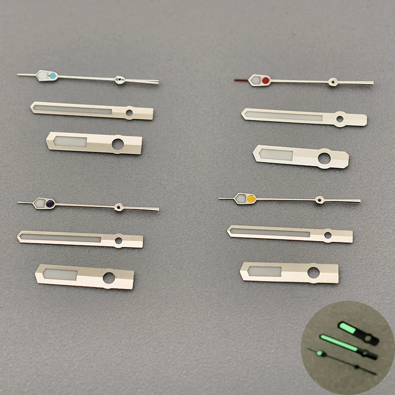 Green Luminous Watch Hands Fits 4R35 4R36 NH35 NH36 7S26 SKX007 SKX009 SRPD