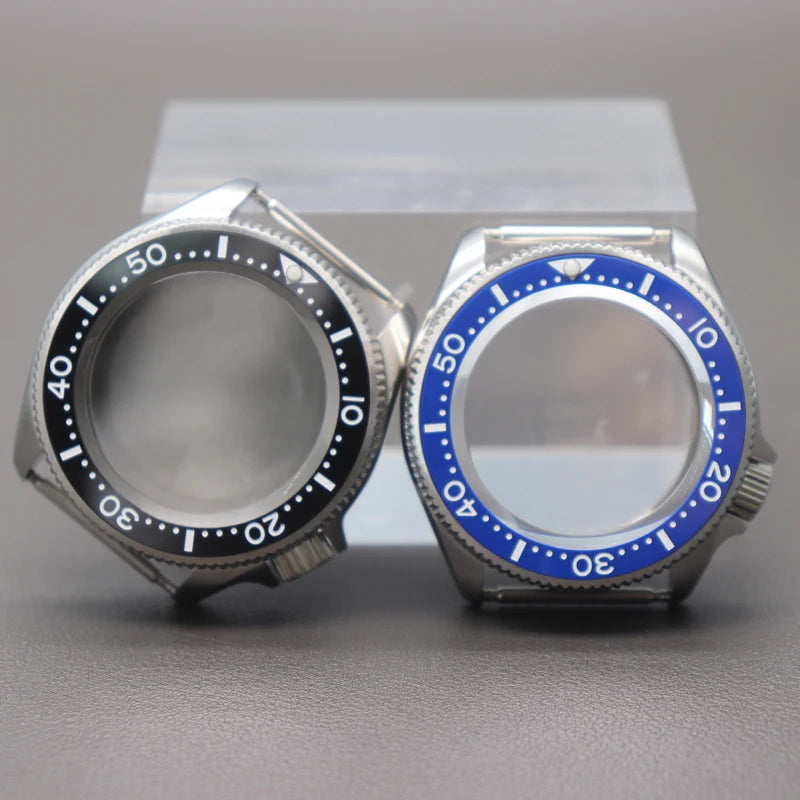 38mm Watch Case Mod Sapphire For Skx013 NH35/36 4R36 Multicolor Ceramic Bezel