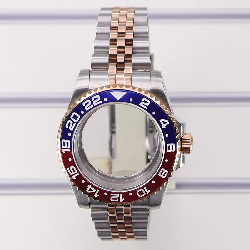 40mm Watch Case Sapphire Glass For Nh35 Nh36 Nh34/38 Eta2824 Miyota8215 GMT