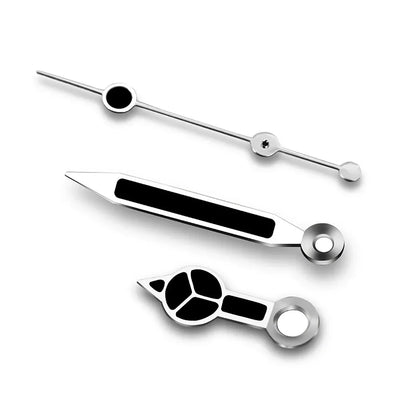 Green Luminous White Edge Black Needle Watch Hands for NH35 NH36 Movement