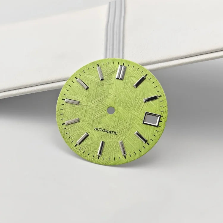 28.5mm Watch Dial  Texture Watch Faces No Luminous Modified for NH35 Movement