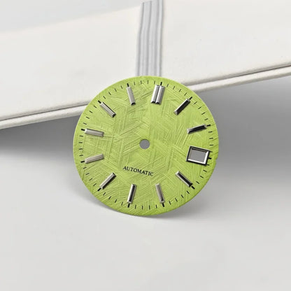 28.5mm Watch Dial  Texture Watch Faces No Luminous Modified for NH35 Movement