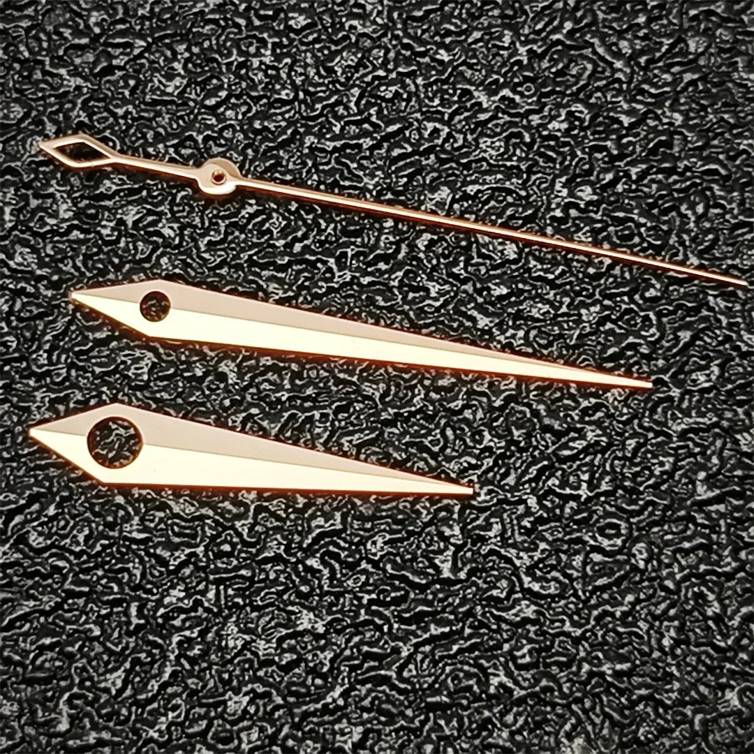 Gold/Rose/Silver/Blue Second Hands Silver Trim Watch Hands for NH35/NH36/NH34