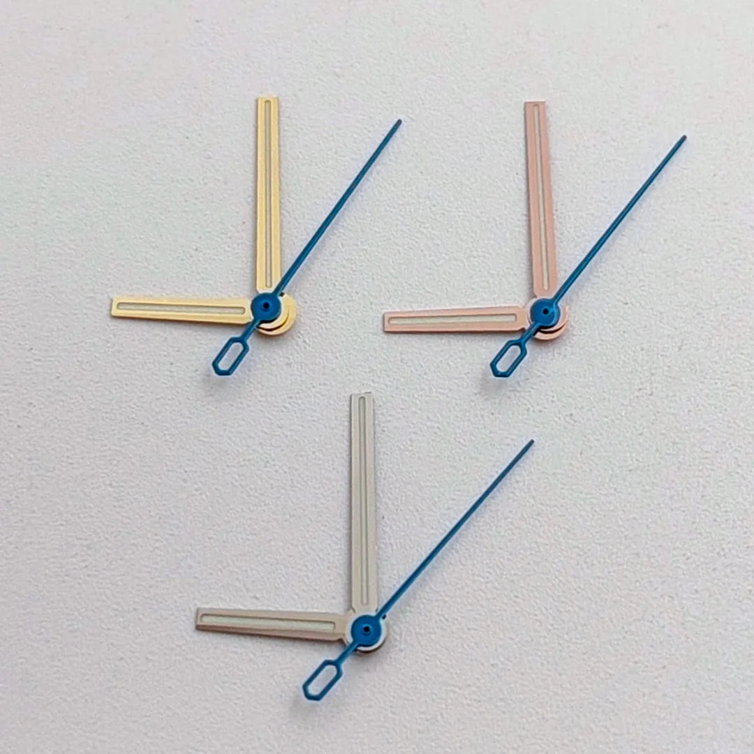 NH35 Watch Hands Metal Blue Second Hand with Green Luminous for NH35 NH36