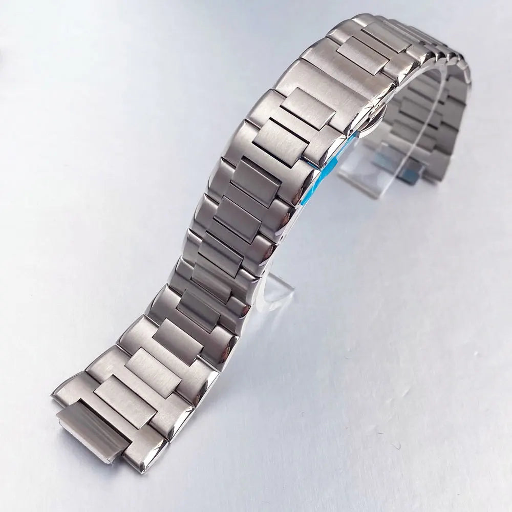 40mm Sapphire Diving Watch Case Fit NH35 NH36 NH34 Mens Bracelet Rubber Band