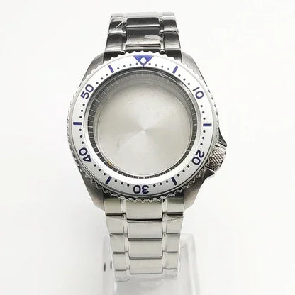42mm Watch Case+ Strap Set SKX007 Case with Chapter Ring Sapphire for NH35 NH36