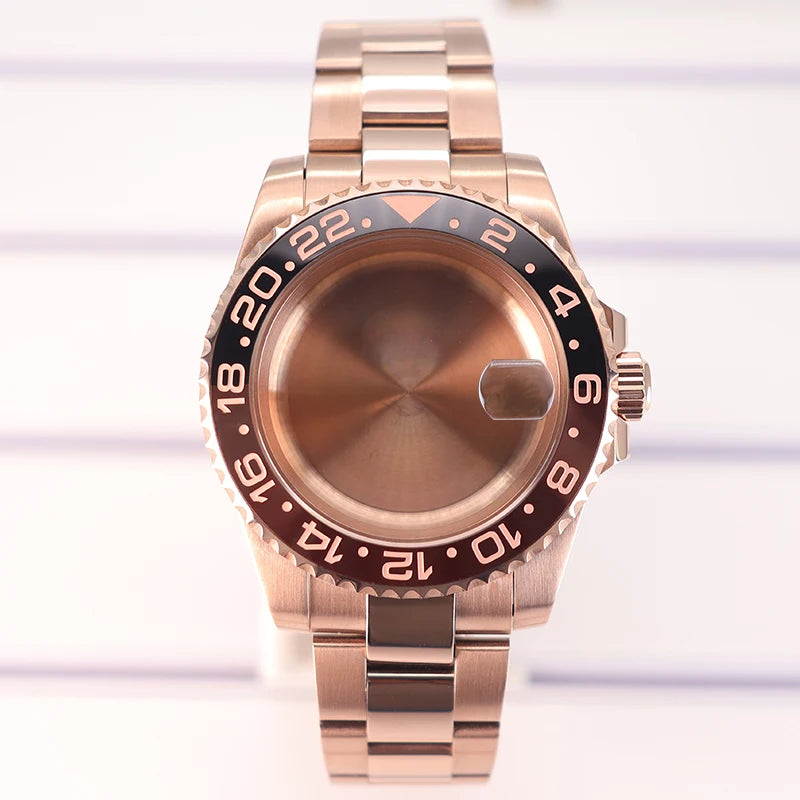 40mm Watch Case For NH35 NH36 NH70/8215/Eta2824 PT5000 NH34 Sapphire Glass
