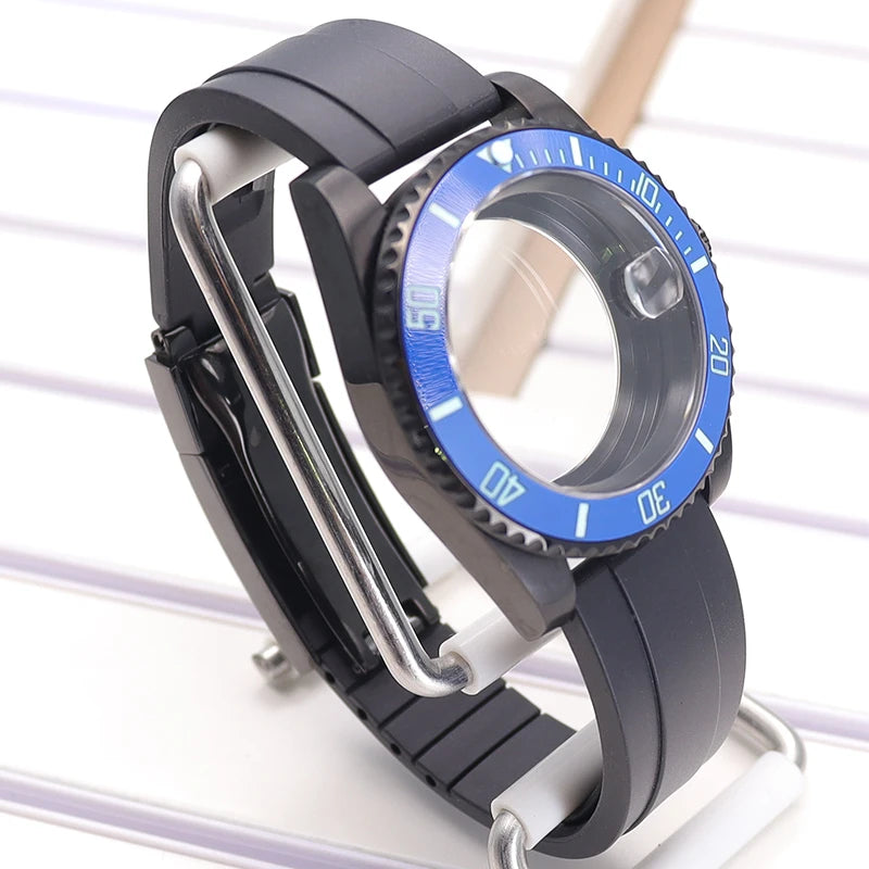 Diving 40mm Watch Case For Nh34/35/36 Miyota 8215 Eta 2824 C3 Bezel Submariner
