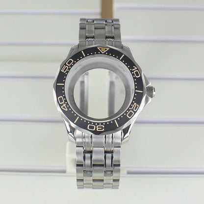 41mm Watch Case Strap Waterproof for Seamaster NH34 NH35 NH36 fit 30.5mm Dial
