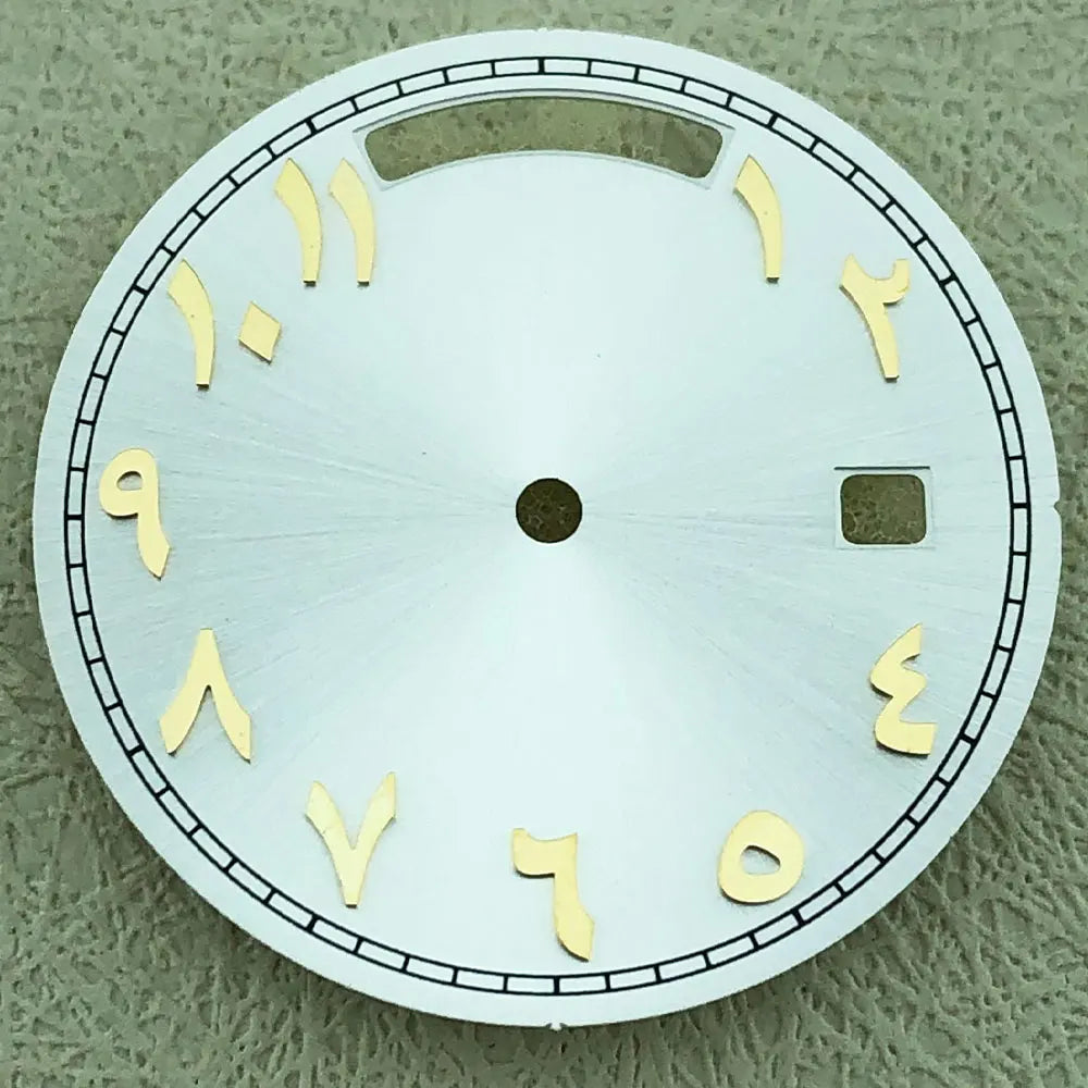 Modified 31mm Arabic Dual Calendar Watch Dial Suitable For 8285 Movement