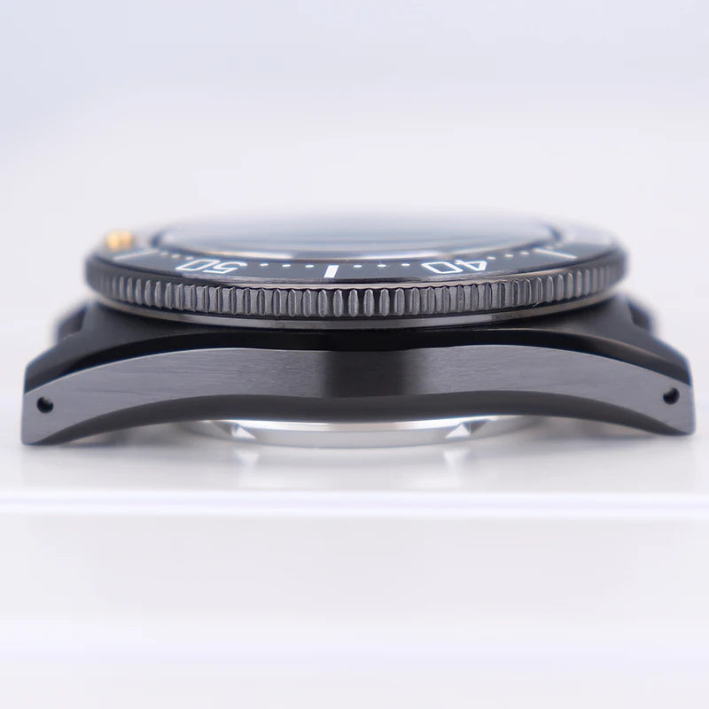 40mm Diver Watch Case Sapphire Glass with Bezel For NH35 NH36 NH34 NH38 4R36