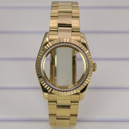 36/39mm Watch Cases Set Sapphire Glass For NH35 NH36 NH34 NH70 8215 Datejust