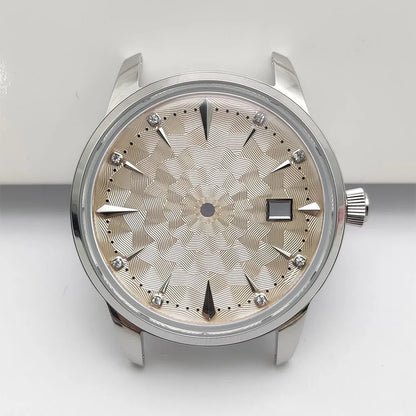 40mm Watch Case 35mm Dial Set Diamond Scale 20mm Strap Cocktail Watch for NH35