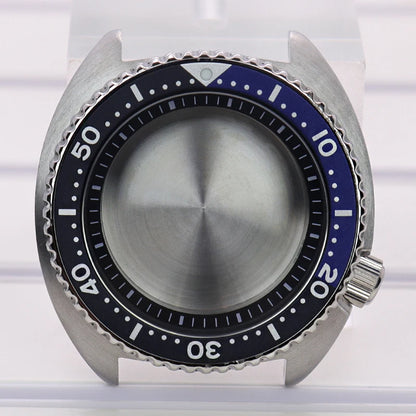 45mm Steel Watch Case Sapphire Glass For Mod skx big Abalone NH35 NH36 NH38